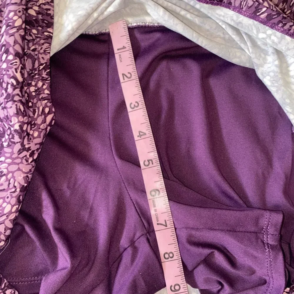 Tranquility Active Skort Purple Print Women’s L - Picture 7 of 11